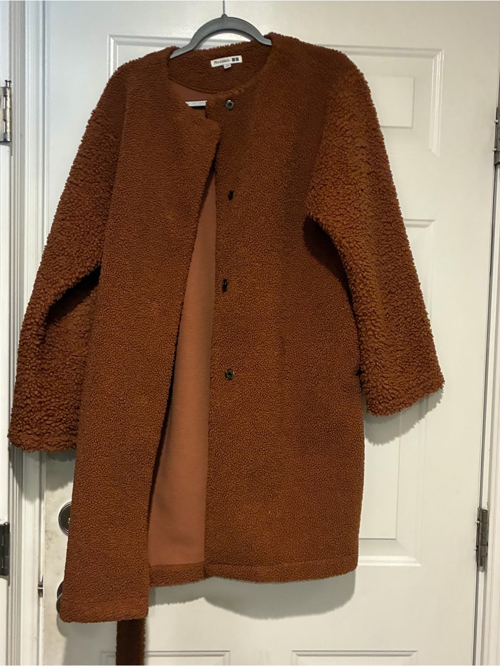 JW ANDERSON Chestnut Brown Teddy Coat